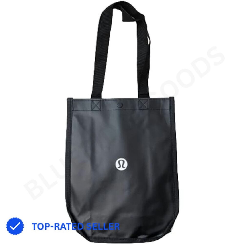 Reusable Gym Tote Bag Minimal Chic Holiday Edition Button Closure Carryall